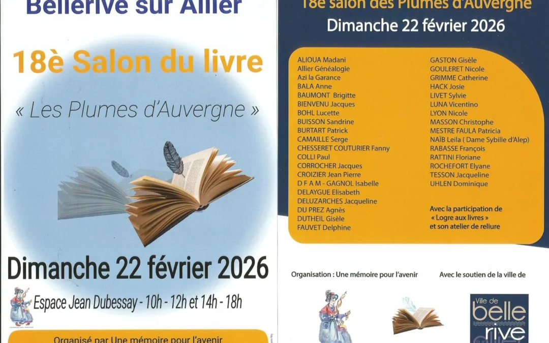 18e salon des « Plumes d’Auvergne »